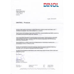 Ametlik teadaanne DINOL GmbH-st Eesti turu kohta!