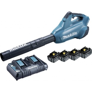 Makita akupuhur 2 x 18V (sisaldab 4 x 5.0 ah + kahene kiirlaadija)