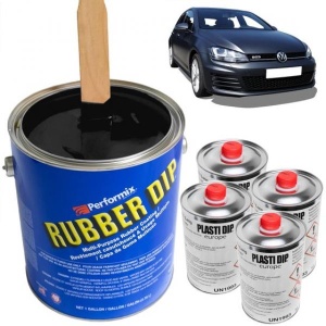 Plasti Dip Standardvärv Purgis (Must) 7.5L Komplekt