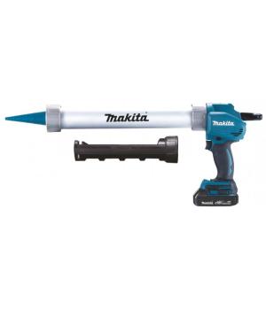 Makita аккумуляторный силиконовый пистолет  310 мл и 600 мл, 18V, 2 аккумулятора x2.0Ah