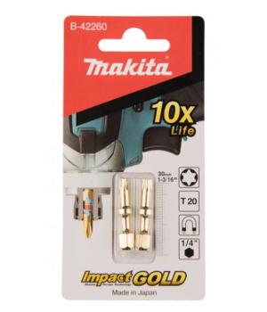 Makita SHORTON торсионные биты T 20-30мм  (2шт.)