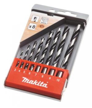 Makita Wood drill bit set (3,4,5,6,8,9,10mm)