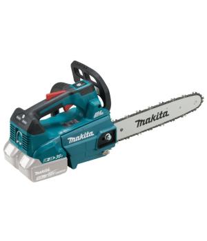 Makita аккумуляторная бензопила с верхней ручкой 2X18V  300мм, 20 м/с 