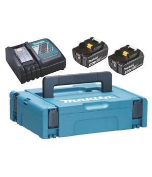 Makita battery pack (2x 4.0 ah + Quick Charger DC18RC)