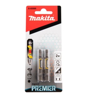 Торсионные наконечники для отвертки (E-form), T25-50мм, 2шт. Impact Premier 