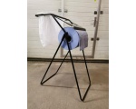 Paper roll holder wall-mounted with garbage bag holder