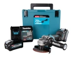 Makita akunurklihvija komplekt 40v 125mm, regul. kiirus ( sisaldab 2 akut 4.0 + laadijat kohvris)