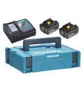 Makita battery pack (2x 4.0 ah + Quick Charger DC18RC)