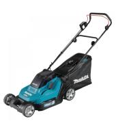 Makita аккумуляторная газонокосилка 18V (2 аккумулятора 5,0 + двойное зарядное устройство)