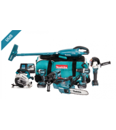 Makita COMBOKIT DLX7017GX1 18V ( 7 tööriistaga, 2 x 6.0 akut, kiirlaadija komplekt)