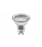 GTV LED pirn 5W UG10 (SMD 2835, warm white, AC220-240V, glass, beam angle 38*, 400lm, 43mA)