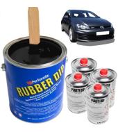 Plasti Dip Standardvärv Purgis (Must) 7.5L Komplekt