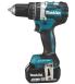 Makita Löögiga akutrell, 18 V, 2akut x 5,0 Ah Li-ion, 54/30 Nm BL